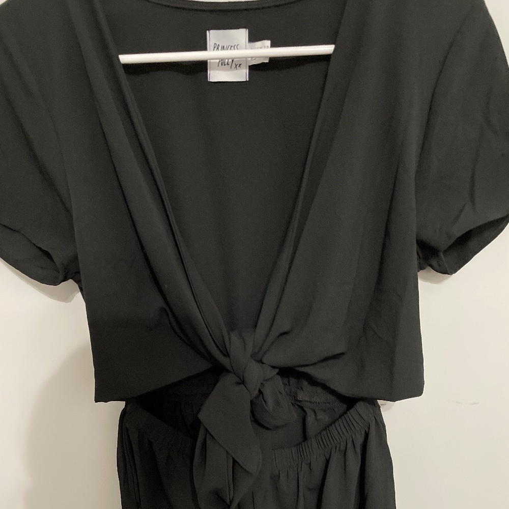 Black Princess Polly romper